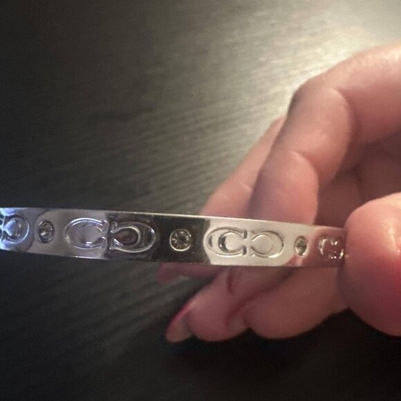 Coach sterling silver Kissing "c" bracelet - Picture 1 of 6